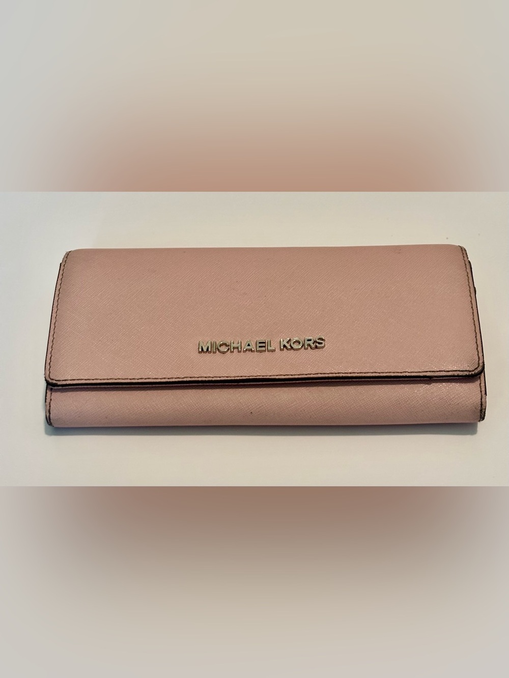 Michael Kors Blush Pink Leather Hayes Wallet | Clutch